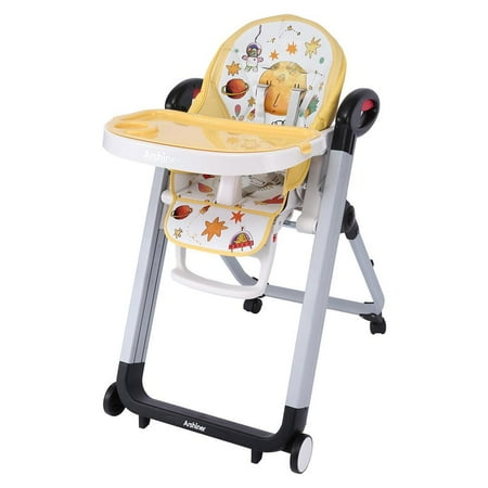 Multifunction Foldable Baby high ChairTelescopic Child Dining Table feeding Chair Elst
