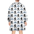 thumbnail image 2 of Wearable Oversized Blanket,White Bigfoot and Pine Tree Pattern Wearable Blanket Hoodie for Adults,Cozy Hooded Blankets with Super Pockets,Super Warm Fuzzy Pullover for Women & Men, 2 of 6