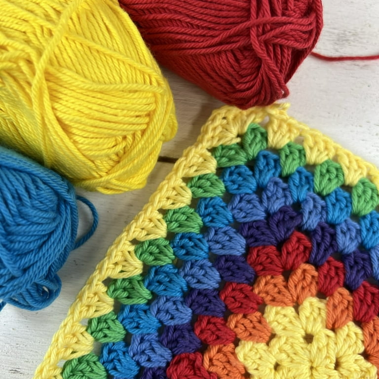 Threadart Crochet 100% Pure Cotton Yarn Set | Neutral Colors | Pack of 6  Skeins Each 50 grams | Worsted Medium #4 Yarn | 85 yds per Skein - 15 Sets