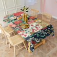 thumbnail image 4 of Pioneer Flower Floral Print Pattern Rectangle Tablecloth 60"x102",Waterproof Polyester Rectangle Table Cloth, Wipeable Spillproof Polyester Tablecloth for Dining, Camping, Indoor and Outdoor, 4 of 6