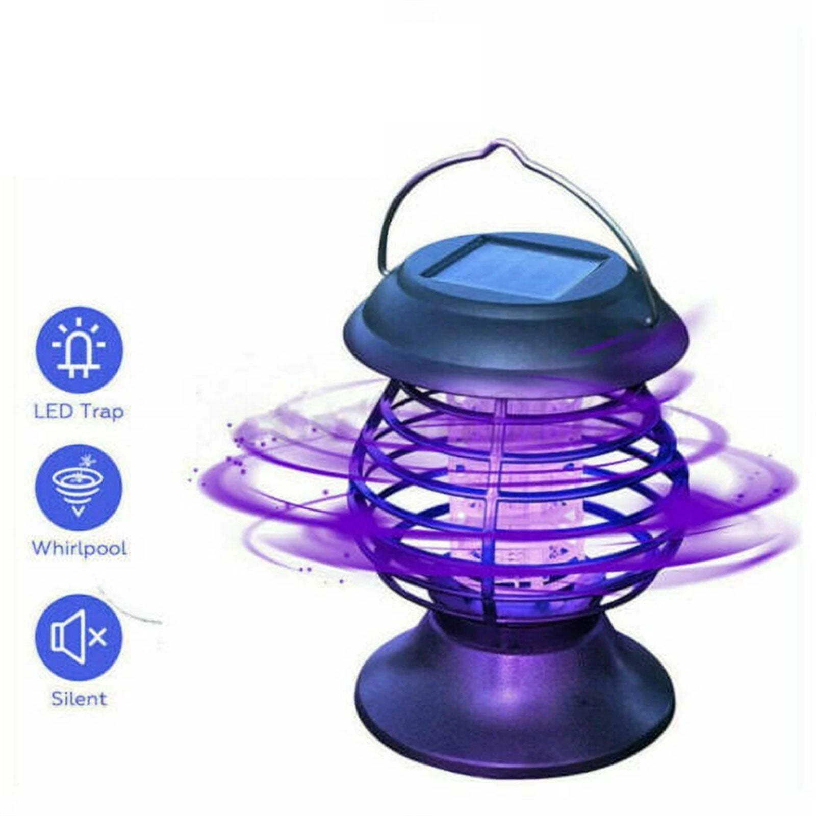 Solar Powered Mosquito Killers Light Insects Killing Hanging Lamp Garden Outdoor Solar Bug Light