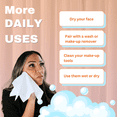 thumbnail image 5 of Tact Squad 50 Pack Large Disposable Face Towels Soft Cotton Facial Wipe, 5 of 5