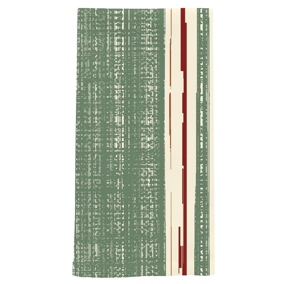Briarwood Lane Everyday Hand Towel 26x18 Red and Green Stripes Hand Towel