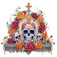 thumbnail image 2 of 4 Uds 5D DIY Taladro Parcial Con Forma Especial Esqueleto Candelabro 30x30cm, 2 of 2