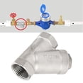 thumbnail image 1 of Y Shaped Strainer, Low  Resistance Double Layer Mesh Structure 1 Inch DN25 304 Stainless Steel Y Strainer Wide Application  For Pressure Reducing Valves, 1 of 8