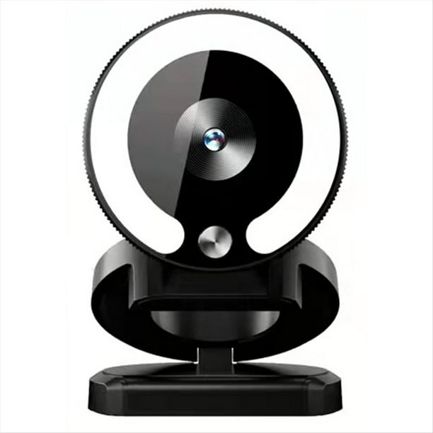 Cámara Web 4K HD con Luz de Relleno para Computadora Portátil, Computadora, Transmisión en , Video, Micrófono, Transmisión Web