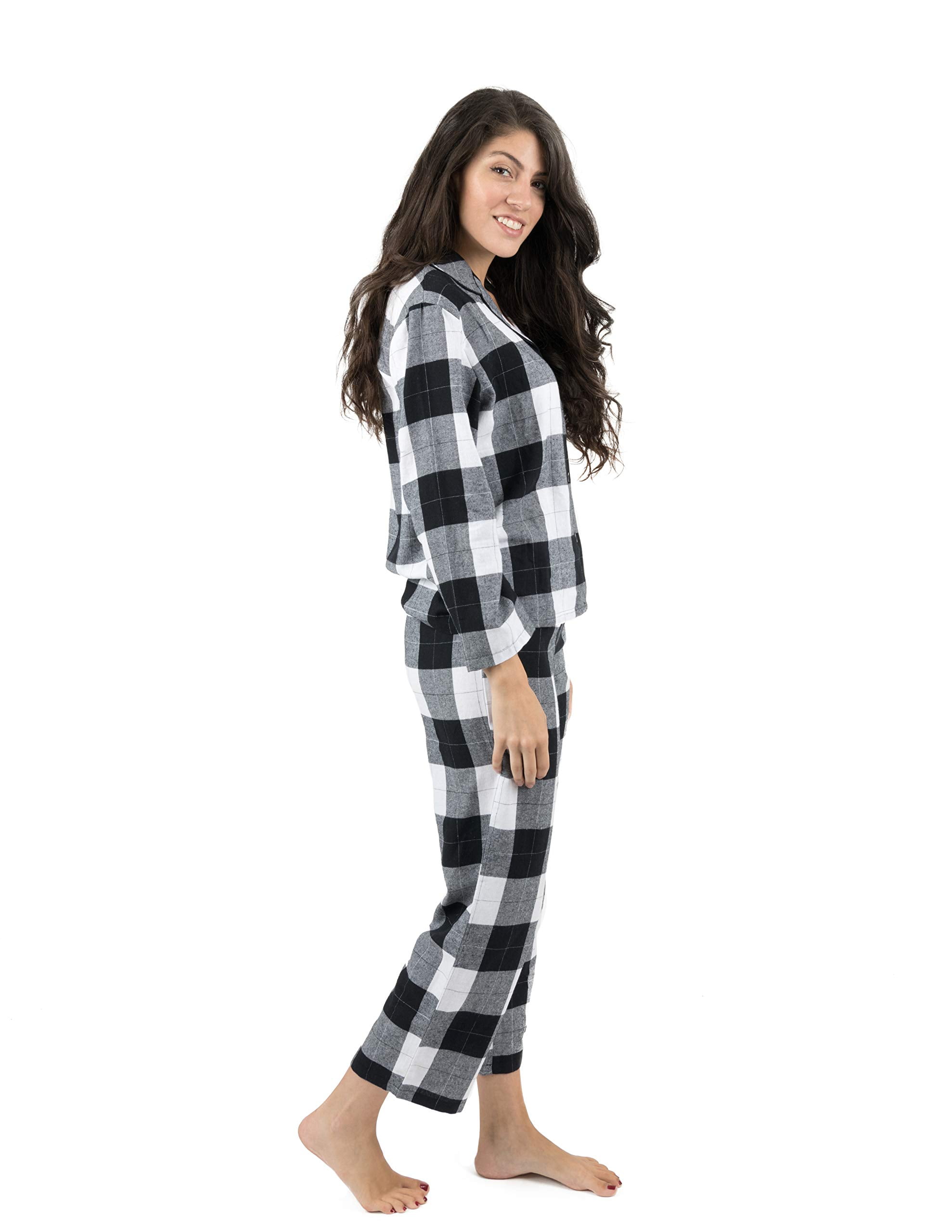 womens plaid christmas pajamas