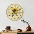 thumbnail image 5 of 12 Inch Silent Kitchen Clocks Wall Battery Operated for Living Room,Small Wall Clock Sunflower Decor for Kitchen Bedroom,Non-ticking Flower Wooden Clock Wall Decorative for Farmhouse Home Office, 5 of 7