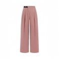 thumbnail image 4 of Pants for Women, Wide Leg Pants Women's High Elastic Waisted in The Back Business Work Trousers Long Straight Suit Pants, 4 of 7