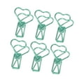 thumbnail image 1 of Binder Clips, Long Tail Heart Shape Small Binder Clips 100pcs  For Document Blue,Green, 1 of 8