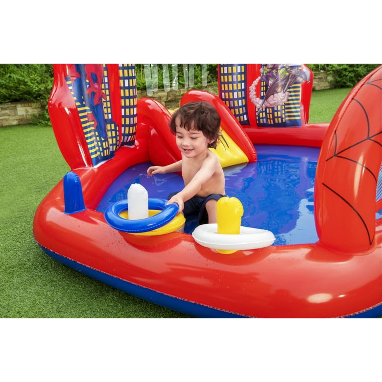 Spider-Man 36" Water Spray Mat - Official Marvel Licensed Backyard Splash Pad For Kids