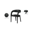 thumbnail image 2 of Meridian Furniture Sylvester Black Vegan Leather Dining Chair, 2 of 9