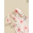 thumbnail image 7 of Niusricy Kids Toddler Baby Girls Casual Clothes 0 3M 6M 12M 18M Short Sleeve Romper Solid Jumpsuit + Floral Suspender Skirt + Headband Newborn 3 Pieceng Summer Outfit Sets for Party Vacation, 7 of 7
