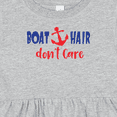 thumbnail image 4 of Inktastic Boat Hair Don't Care, Boat Anchor, Sailor, Sailing Girls Baby Dress, 4 of 5