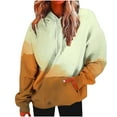 thumbnail image 3 of Jinhomg Womens Loose Comfy Sweatshirt Trendy Tie Dye Print Drawstring Hoodies Fall Lightweight Long Sleeve Casual Tops with Kangaroo Pocket Seasonal Sale Orange S, 3 of 6