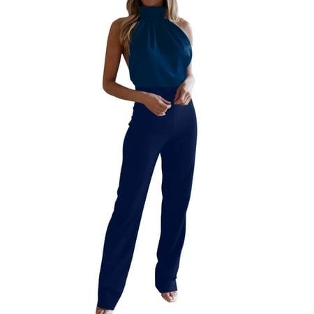 

Jumpsuits Bodysuit For Women Womens Temperament Solid Color Neck Znd Backless Slim Fit Jumpsuit Body Suits Women Clothing Underwear Pajamas Sexy Lingerie For Women