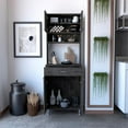 thumbnail image 3 of TUHOME Della 60 Kitchen Pantry Engineered Wood Pantries in  Gray, 3 of 7