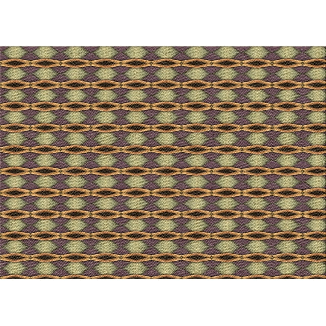 Ahgly Company Machine Washable Indoor Rectangle Transitional Peru Brown Area Rugs, 8' x 12'