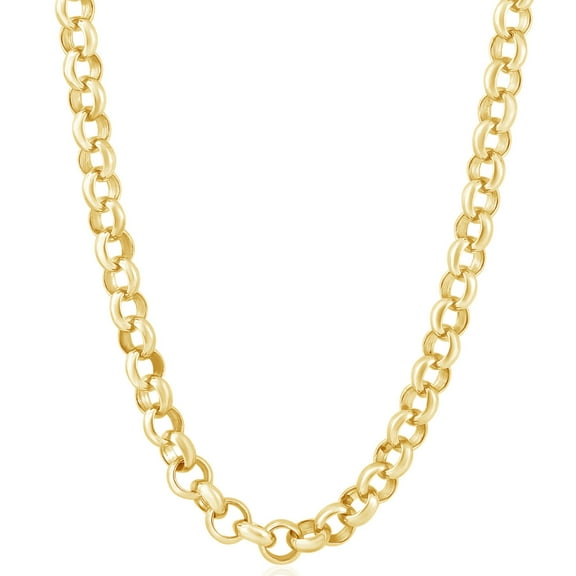 Pompeii Men's Rolo 14k Gold (59gram) or Platinum (110gram) 8.5mm Link Chain Necklace 18"