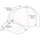 thumbnail image 5 of 1 pieza Gorra de béisbol unisex para niños y adultos, de perfil bajo, lavada, transpirable, con visera protectora solar, circunferencia de cabeza grande, para exteriores, 5 of 5