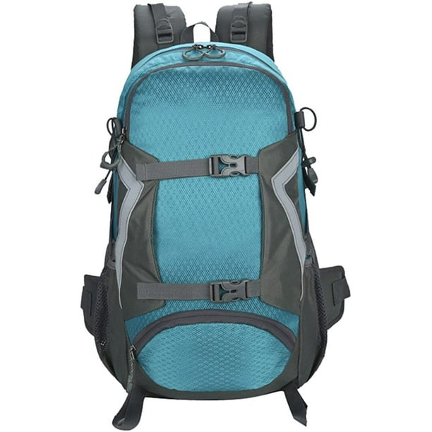 Outdoor mountaineering large capacity computer bag outdoor backpack nylon  waterproof travel bag blue 