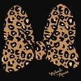 thumbnail image 2 of Junior's Mickey & Friends Cheetah Print Minnie Mouse Bow Racerback Tank Top Black Medium, 2 of 5