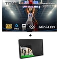 thumbnail image 3 of Titan G100 Mini-QLED 43 Inch Outdoor TV, Covered Patio, IP65 Smart Weatherproof TV, 4K HDR, 60 Hz, Google AI OS, 1000 Nits, Wi-Fi 5, Dolby Vision&Atmos, Outdoor TV Cover, Slim Bezel, 2 Yr Wty, 3 of 8