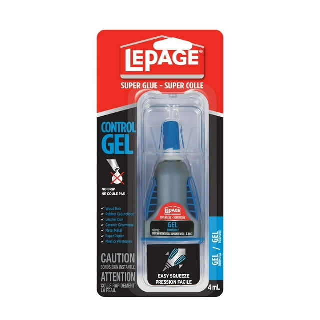 LePage Super Glue Gel Control, 4 ml, Bottle
