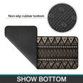 thumbnail image 6 of Brown Geometric Triangle Square Pattern Kitchen Rugs Sets Of 2,Anti Fatigue Kitchen Mat Rugs Non Slip Washable,Decorative Kitchen Floor Mats for Kitchen,Sink,Laundry,17"X30"+17"X47", 6 of 7
