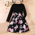 thumbnail image 1 of LOVZFMLL Robe Imprimée pour Filles, Col Rond, Manches Longues, Saint-Valentin, 1 of 5