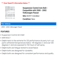 thumbnail image 2 of Suspension Control Arm Bolt - Compatible with 2000 - 2002 Volkswagen Passat 2001, 2 of 2