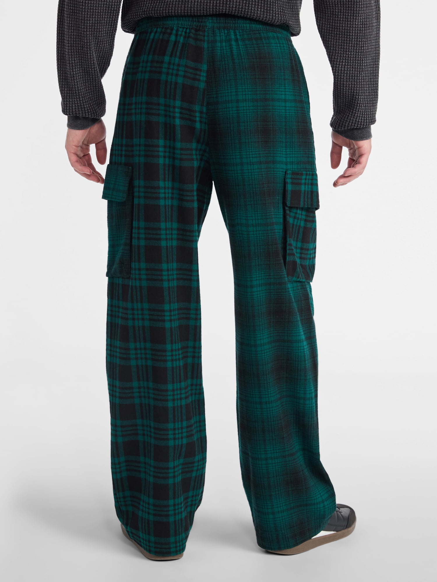No Boundaries Flannel Cargo Pants, Men's & Big Men's