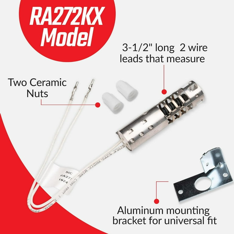 Surface Igniter Gas Range Oven Replacement Kit, Compatible with