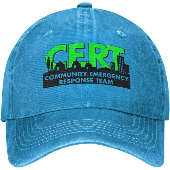 Adult Breathable Trucker Hat Adjustable Sun Hat Cert Community Emergency Response Team Baseball Cap Classic Polo Hats