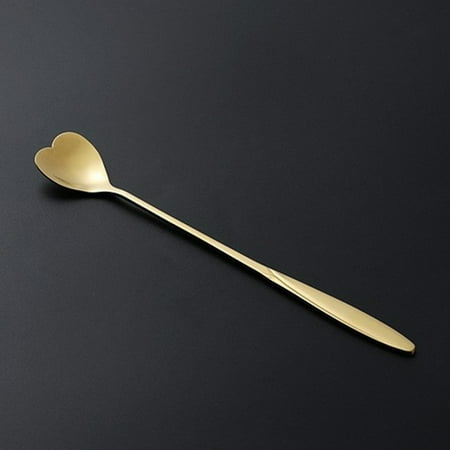 

Stainless Steel Coffee Spoon Vintage Long Handle Dessert Tea Stirring Spoons Ice Cream Teaspoons Home Kitchen Flatware Supplies