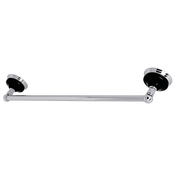 Kingston Brass BA9112C 18 in. Water Onyx Towel Bar, Polished Chrome