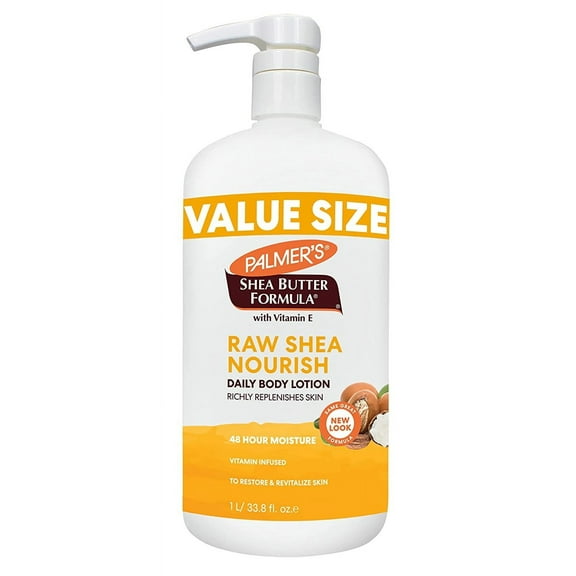 Palmers Raw Shea Butter Lotion With Vitamin E 33.8oz (Pack of 3)