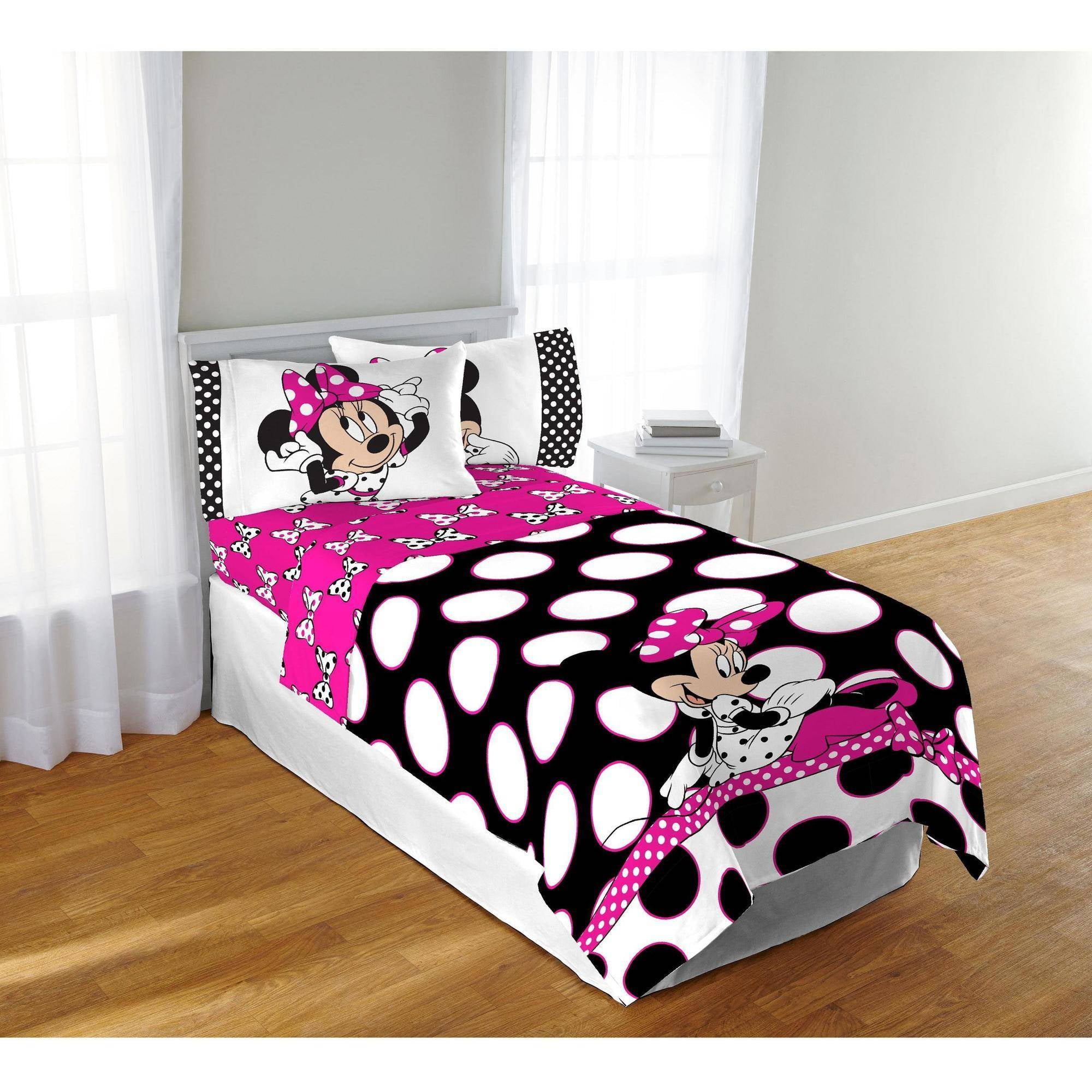 Disney Minnie Dots Are The New Black Twinfull Comforter Walmartcom - disney minnie dots are the new black twinfull comforter walmartcom -