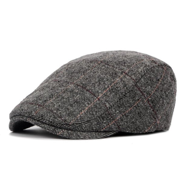 Boinas de moda para hombre 2022 primavera Otoño Invierno a prueba de viento calle Newsboy boina sombrero Retro Inglaterra sombrero hombres sombreros gorras de pintor con visera Gao Jinjia LED