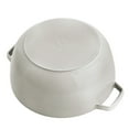 thumbnail image 6 of Staub Cast Iron Essential French Oven, Dutch Oven, 5-quart, serves 5-6, Made in France - White Truffle, 6 of 9