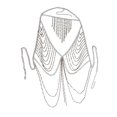 thumbnail image 3 of Cadena Bikini Fernando Sujetador de Cuerpo Múltiples Capas, 3 of 8