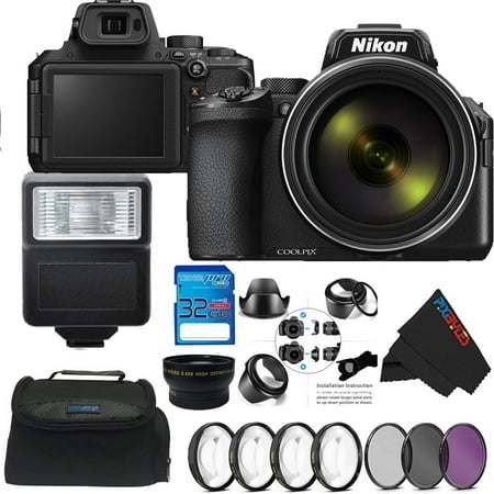 Nikon COOLPIX P950 Digital Camera, Pixi Professional Bundle, 32GB + 4 Piece Close Up Kit + 3 Piece Filter Kit + More