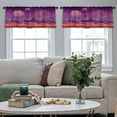 thumbnail image 4 of LALILO Kitchen Curtain Valance Fantastic Landscape Rod Pocket Window Curtain 52"x 18" Set of 2, 4 of 7