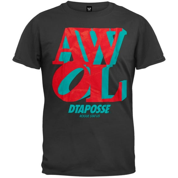 DTA - Love AWOL Black T-Shirt - Small