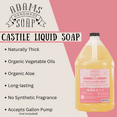 thumbnail image 2 of Rose Organic Liquid Castile Hand Soap 1 Gallon Refill Adams Handmade Soap, 2 of 4