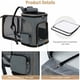 thumbnail image 1 of Mochila para perros y gatos, bolsa de transporte plegable expandible para perros pequeños con correa de seguridad interior y 2 alfombrillas para mascotas, gris, 1 of 5