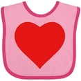 thumbnail image 3 of Inktastic Red Heart Boys or Girls Baby Bib, 3 of 4