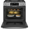 thumbnail image 4 of GE Profile 30” Dual Fuel Range with Wifi and No-Preheat Air Fry Stainless Steel - PC2S930YPFS, 4 of 8