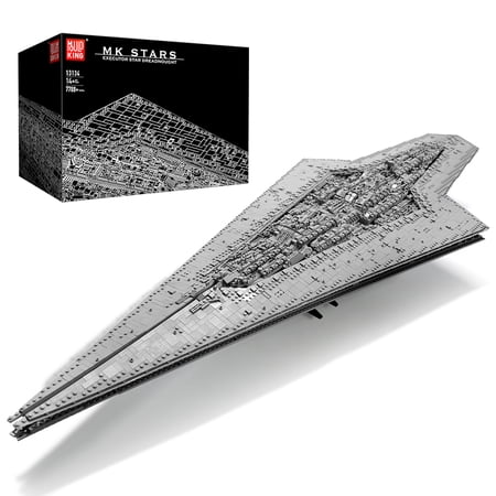Mould King 13134 Star Destroyer Set Building Blocks Moc Executor Class Star Dreadnought for Kids Adult, Gray