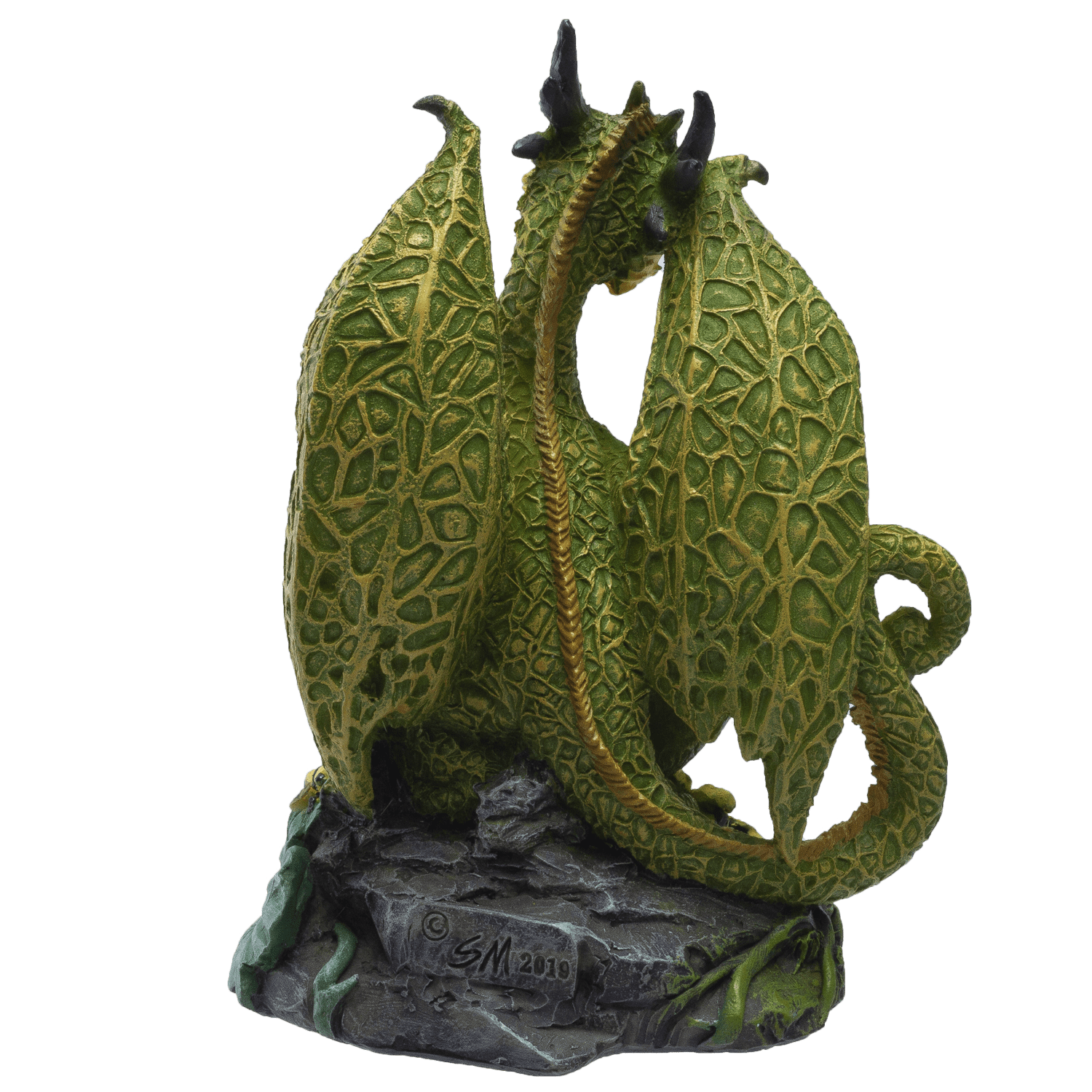 Dragon Fantasy Cantaloupe Dragon Resin Figurine